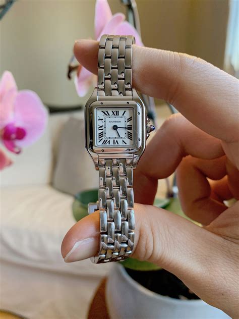 replica cartier panthere ladies watch|cartier panthere diamond bezel.